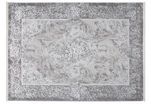 Moderni bijeli i sivi dizajn unutarnjeg tepiha s uzorkom Širina: 160 cm | Duljina: 230 cm