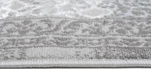 Ekskluzivni bijeli i sivi dizajnerski unutarnji tepih s uzorkom Širina: 200 cm | Duljina: 300 cm