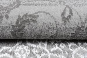 Ekskluzivni bijeli i sivi dizajnerski unutarnji tepih s uzorkom Širina: 80 cm | Duljina: 150 cm