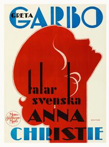 Reprodukcija umjetnosti Anna Christie, Ft. Greta Garbo (Retro Movie Cinema), (30 x 40 cm)