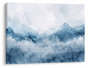 Slika - Oblaci i valovi, akvarel (70x50 cm)
