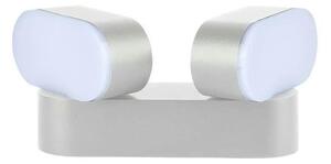 LED Vanjska fleksibilna zidna svjetiljka 2xLED/12W/230V IP65 siva