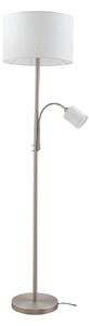 Podne Lampa Lindby, Jaileen, Bijela, Dnevna soba, Tkanina / tekstil, Moderan