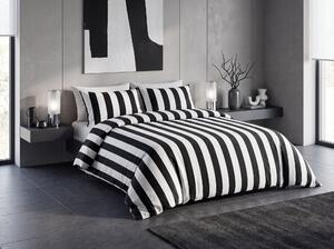 Pamučna posteljina MONOLINE crno-bijela Dimenzije posteljine: 70 x 80 cm | 140 x 200 cm