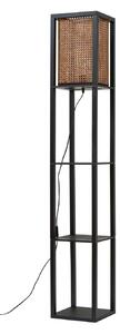 Podne Lampa Lindby, Birta, Crno, Dnevna soba, Drvo, Moderan