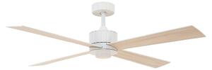 Stropni ventilator Newport s rasvjetom, bijela/hrast, tih - Beacon Beacon Lighting, Newport, Drvo, Dnevna soba, Drvo, Moderan