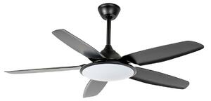 Divian LED stropni ventilator, crni, DC, tih, CCT - Lucande Lucande, Divian, Crno, Dnevna soba, Metal, Moderan