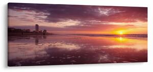Slika - Plaža u zalasku sunca (120x50 cm)