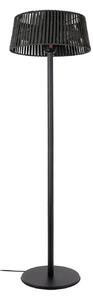 Pyravo stojeći radijator, crni, 200 cm, aluminij, IP44 – Lucande Lucande, Pyravo, Crno, Metal, Moderan