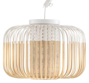 Stropne Svjetiljka Forestier, Bamboo Light S, prigušiv, Bijela, Dnevna soba, Bambus, Dizajn