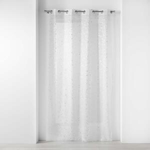 Bijela/u srebrnoj boji prozirna zavjesa od voila 140x240 cm Floressia – douceur d'intérieur