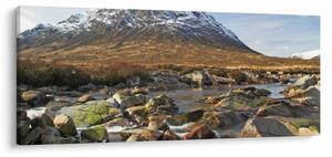 Slika - Planina s rijekom (120x50 cm)