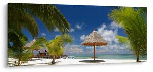 Slika - Plaža s bijelim pijeskom (120x50 cm)