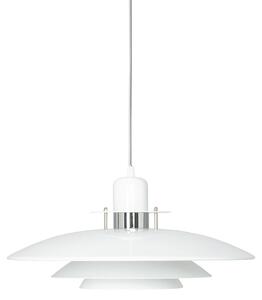 Primus I viseća lampa, bijela/krom, Ø 43 cm, metal - Belid