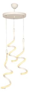 Bijela metalna LED viseća svjetiljka ø 30 cm Hilton – Squid Lighting