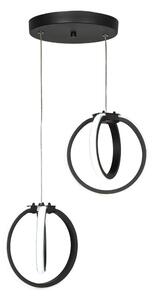Crna metalna LED viseća svjetiljka ø 20 cm Sezen – Squid Lighting