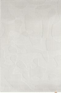 Svijetlo sivi vunen tepih 133x190 cm Morphic Botanica – Agnella
