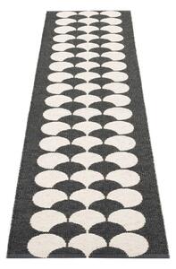 Crna/krem unutarnja i vanjska staza 70x250 cm Poppy Black Vanilla – Pappelina