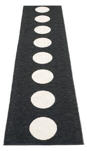 Crno-bijela unutarnja i vanjska staza 70x300 cm Vera Black – Pappelina
