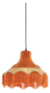 Narančasta viseća svjetiljka s tekstilnim sjenilom ø 40 cm Mizia – Light & Living