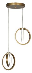 Metalna LED viseća svjetiljka u brončanoj boji ø 20 cm Sezen – Squid Lighting
