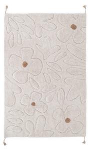 Krem periv/ručno rađen pamučan dječji tepih 120x180 cm Gentle Flora – Nattiot