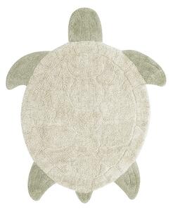 Bež periv/ručno rađen pamučan dječji tepih 110x130 cm Sea Turtle – Lorena Canals