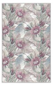 Ljubičasti/sivi perivi tepih 80x150 cm Dusty Flowers – Mila Home
