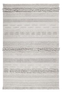 Svijetlo sivi/krem periv/ručno rađen pamučan tepih 140x200 cm Air Natural – Lorena Canals