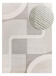 Svijetlo sivi/boje slonovače tepih 80x150 cm Flora – Universal