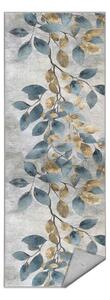 Svijetlo plava/u zlatnoj boji perivia staza 80x200 cm Golden Leaves – Mila Home