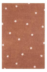 Ciglasti periv/ručno rađen pamučan dječji tepih 100x150 cm Mini Dot Chestnut – Lorena Canals