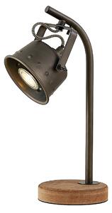 Stolne Lampa Lindby, Rubinjo, Crno, Dnevna soba, Metal, Vintage