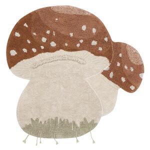 Ciglasti/krem periv/ručno rađen pamučan dječji tepih 120x120 cm Boletus – Lorena Canals
