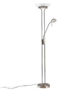Podne Lampa Lindby, Yveta, prigušiv, Metalik, Dnevna soba, Metal, Moderan
