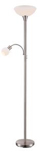 Podne Lampa Lindby, Elaina, Sivo, Dnevna soba, Metal, Moderan