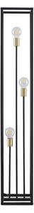 Podne Lampa Lindby, Tiliane, Crno, Dnevna soba, Metal, Moderan