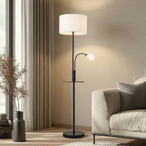 Podne Lampa Lindby, Aovan, Crno, Dnevna soba, Metal, Moderan