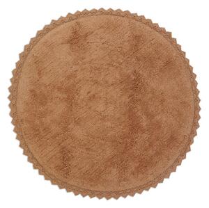 Ciglasti periv/ručno rađen pamučan okrugao tepih ø 110 cm Perla Toffee – Nattiot