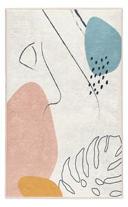 Krem perivi tepih 80x150 cm Abstract Shapes – Mila Home