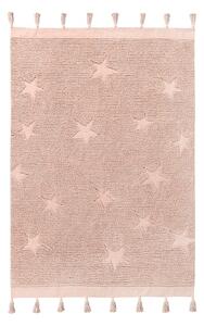 Ružičasti periv/ručno rađen pamučan dječji tepih 120x175 cm Hippy Stars Vinatge Nude – Lorena Canals