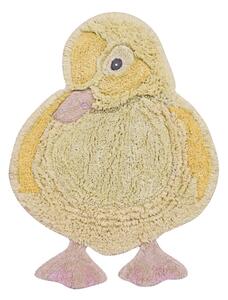 Žuti periv/ručno rađen pamučan dječji tepih 95x120 cm Ducky – Lorena Canals