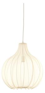 Bež viseća svjetiljka s tekstilnim sjenilom ø 50 cm Elati – Light & Living