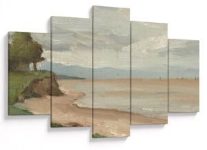 Slika - Jean-Baptiste-Camille Corot, Beach Near Etretat, reprodukcije (150x105 cm)