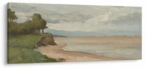Slika - Jean-Baptiste-Camille Corot, Beach Near Etretat, reprodukcije (120x50 cm)