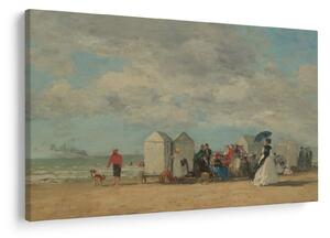 Slika - Eugène Boudin, Beach Scene, reprodukcije (90x60 cm)