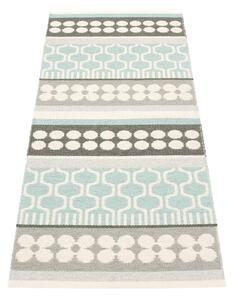 Siva/tirkizna unutarnja i vanjska staza 70x180 cm Asta Pale Turquoise – Pappelina