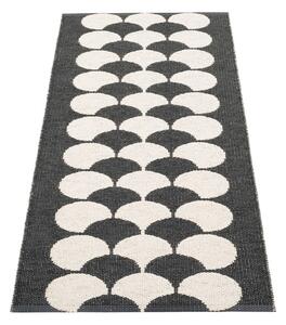 Crna/krem unutarnja i vanjska staza 70x150 cm Poppy Black Vanilla – Pappelina