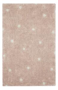 Svijetlo ružičasti periv/ručno rađen pamučan dječji tepih 100x150 cm Mini Dot Rose – Lorena Canals