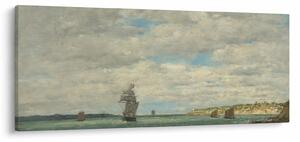 Slika - Eugène Boudin, Coast of Brittany, reprodukcije (120x50 cm)